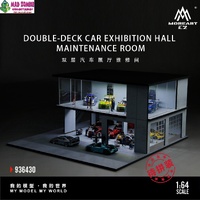 MoreArt 1/64 Scale - Double-Story Car Showroom and Maintenance Shop Diorama - (PRE-ORDER)