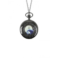 Nightmare Before Christmas - Jack and Sally Pocket Watch With Necklace