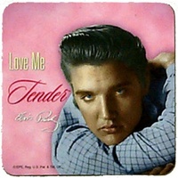 Elvis Love Me Tender Set of 4 Collectible Coasters