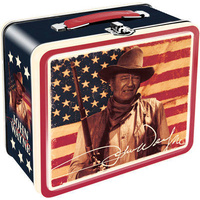 John Wayne Flag Lunch box Tin Tote