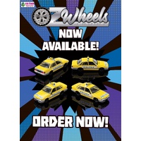 Oz Wheels 1:64 Yellow/Silver BT1 Police Holden VL