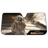 Star Wars The Mandalorian Grogu on Ramp Accordion Sunshade