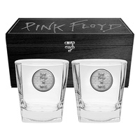 PINK FLOYD SET OF 2 GLASSES IN WOODEN BOX