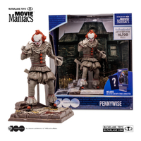 IT Movie - McFarlane WB100 Movie Maniacs - Pennywise 6” Posed Figure