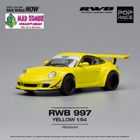 Pop Race 1:64 Scale - Porsche RWB 997 Yellow