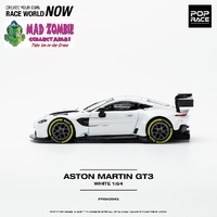 Pop Race 1/64 Scale - Aston Martin GT3 White
