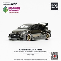 Pop Race 1/64 Scale - PANDEM YARIS DARK CHROME POP RACE VERSION