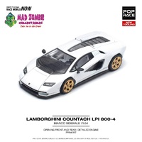 Pop Race 1/64 Scale - LAMBORGHINI COUNTACH LPI 800-4 BIANCO SIDERALE