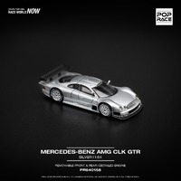 Pop Race 1/64 Scale - MERCEDES-BENZ AMG CLK GTR SILVER - PRE-ORDER