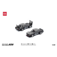 Pop Race 1/64 Scale - SKYLINE GT-R DRIFT (HAKOSUKA) COCA COLA ZERO JP BLACK CHROME - PRE-ORDER