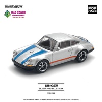 Pop Race 1/64 Scale - SINGER SILVER/BLUE (PRE-ORDER)