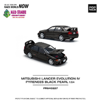 Pop Race 1/64 Scale - MITSUBISHI LANCER EVOLUTION IV - PYRENEES BLACK PEARL - PRE-ORDER