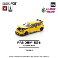 Pop Race 1/64 Scale - Pandem EG6 Yellow (Manila International Auto Show 2025 model) - PRE-ORDER