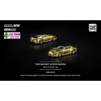 Pop Race 1/64 - TOP SECRET GT300 SUPRA GOLD CHROME - PRE-ORDER