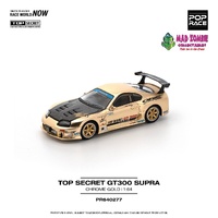 Pop Race 1/64 Scale - TOP SECRET GT300 SUPRA - CHROME GOLD - PRE-ORDER