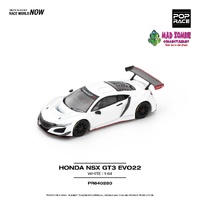 Pop Race 1/64 Scale - HONDA NSX GT3 EVO22 - WHITE - PRE-ORDER