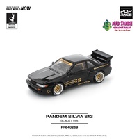 Pop Race 1/64 Scale - PANDEM SILVIA S13 - BLACK - PRE-ORDER