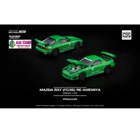 Pop Race 1/64 -  MAZDA RX7 (FC3S) RE-AMEMIYA GREEN - PRE-ORDER