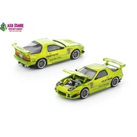 Pop Race 1/64 - MAZDA RX7 FC3S RE-AMEMIYA LUMINOUS GREEN - PRE-ORDER