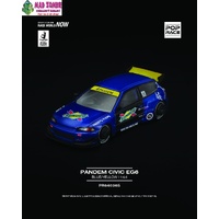 Pop Race 1/64 - PANDEM CIVIC EG6 BLUE/BLACK - PRE-ORDER
