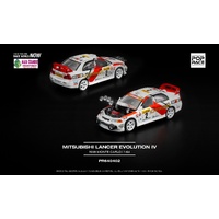 Pop Race 1/64 - MITSUBISHI LANCER EVOLUTION IV - 1998 MONTE CARLO RALLY -  PRE-ORDER