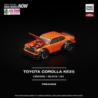 Pop Race 1/64 - TOYOTA COROLLA KE25 ORANGE -  PRE-ORDER