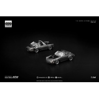 Pop Race 1/64 - Dark Chrome Series - Singer Targa Dark Chrome -  PRE-ORDER