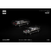 Pop Race 1/64 -  MAZDA RX7 (FC3S) RE-AMEMIYA DARK CHROME - PRE-ORDER