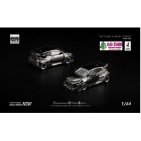 Pop Race 1/64 - PANDEM GR YARIS DARK CHROME  - PRE-ORDER