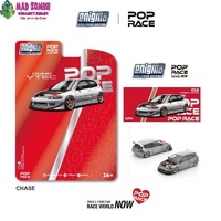 Enigma x Pop Race 1/64 - Pandem Civic EG6 Rocket Bunny Raw Metal - PRE-ORDER