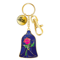 BEAUTY & THE BEAST - ENCHANTED ROSE BAG CLIP/KEYCHAIN