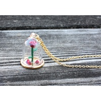BEAUTY & THE BEAST - ENCHANTED ROSE NECKLACE