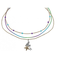 Disney The Little Mermaid - 3 Necklace Ariel Set