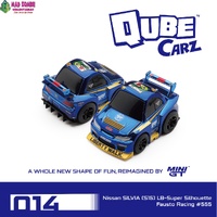 MINI GT Qube Carz - Nissan SILVIA (S15) LB-Super Silhouette Fausto Racing #555 / Blister packaging - PRE-ORDER
