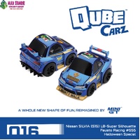 MINI GT Qube Carz - Nissan SILVIA (S15) LB-Super Silhouette Fausto Racing #555 Halloween Special / Blister packaging - PRE ORDER