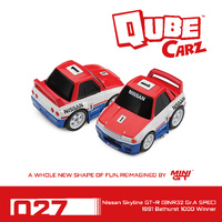 MINI GT Qube Carz - Nissan Skyline GT-R (BNR32 Gr.A SPEC) 1991 Bathurst 1000 Winner / Blister packaging - PRE ORDER