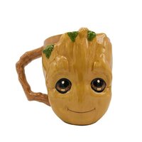 Marvel Guardians of the Galaxy Baby Groot Face Ceramic 3D Sculpted Mug