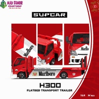SupCar 1/64 - H300 flatbed transport trailer - Marlboro Livery - PRE-ORDER