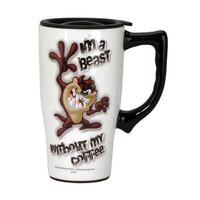 Looney Tunes Tasmanian Devil 18 oz. Ceramic Travel Mug with Handle