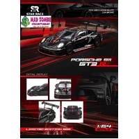 Star Race 1/64  - Porsche 911 GT3 R - Black (Limited to 999 Pieces World Wide) - (PRE-ORDER)