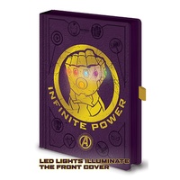 Marvel Avengers Infinity War Gauntlet Notebook Diary With Light Up Cover
