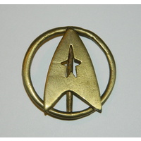 Star Trek Classic Movie Uniform Aged Brass Belt Buckle