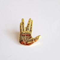 Series Vulcan Hand Live Long and Prosper Salute Metal Pin
