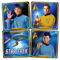 STAR TREK RETRO SET OF 4 COASTERS