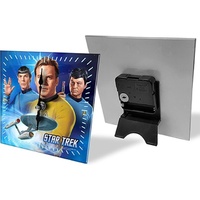 Star Trek Retro Mini Desk Glass Clock