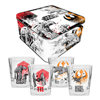Star Wars 4 Spirit Glasses In Tin
