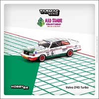 Tarmac Works 1:64 Hobby 64 - Volvo 240 Turbo Macau Guia Race 1985 Winner  Gianfranco Brancatelli
