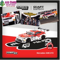 Tarmac Works 1/64 Hobby 64 - Mercedes-AMG GT3 Indianapolis 8 Hour 2022 Winner Craft-Bamboo Racing R. Marciello / D. Juncadella / D. Morad