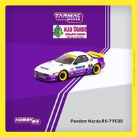 Tarmac Works 1/64 Hobby 64 - Pandem Mazda RX-7 FC3S White / purple