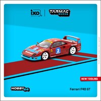 Tarmac Works 1:64 Hobby 64 - Ferrari F40 GT Italian GT Championship 1992  Pierre-Alexandre Popoff